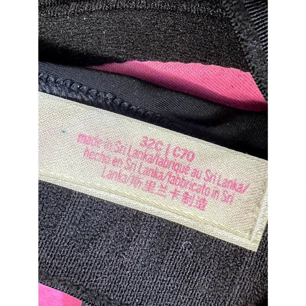 Victorias Secret PINK Wear Everywhere‎ Wireless Push-Up Bra Black 32C